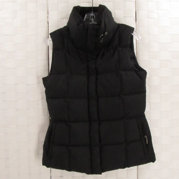 Eddie Bauer Zipper/Snap Goose Down Puffer Vest S - Picture 1 of 15